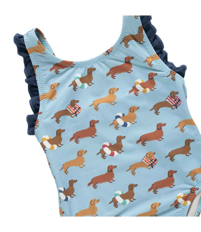 Pink Chicken Dachshunds Sylvie Swimsuit