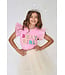Lola & the Boys Pink Birthday Girl Gem Ruffle T-Shirt