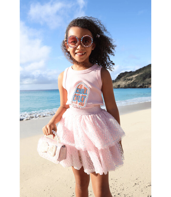 Lola & the Boys Crystal Chill Out Top