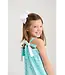 Beaufort Bonnet Sarasota School of Fish/White/Teal Laineys Little Dress