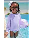 Beaufort Bonnet Lauderdale Lavender/White Winnie's Wave Spotter Swim-UPF