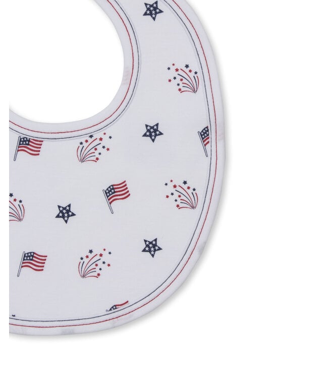 Kissy Kissy Star Spangled Freedom Bib