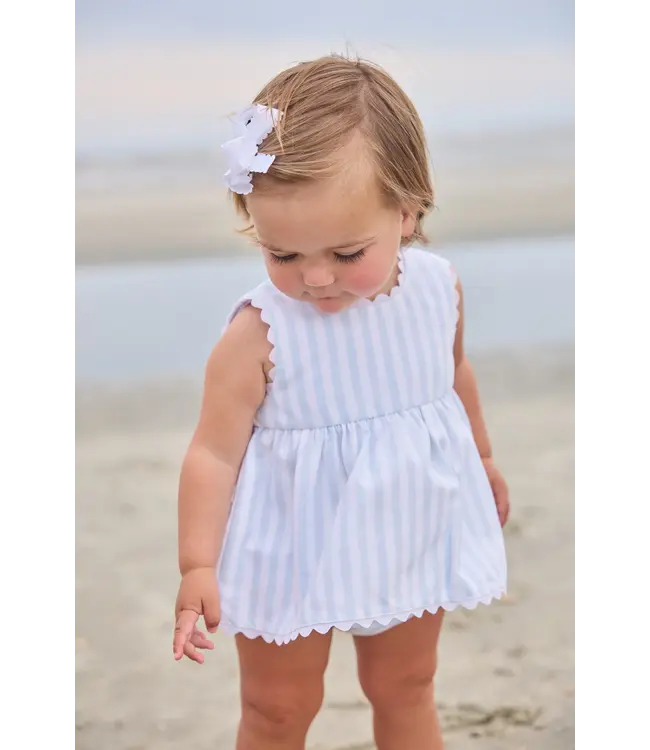 Little English Savannah Stripe Mary Dee Diaper Set