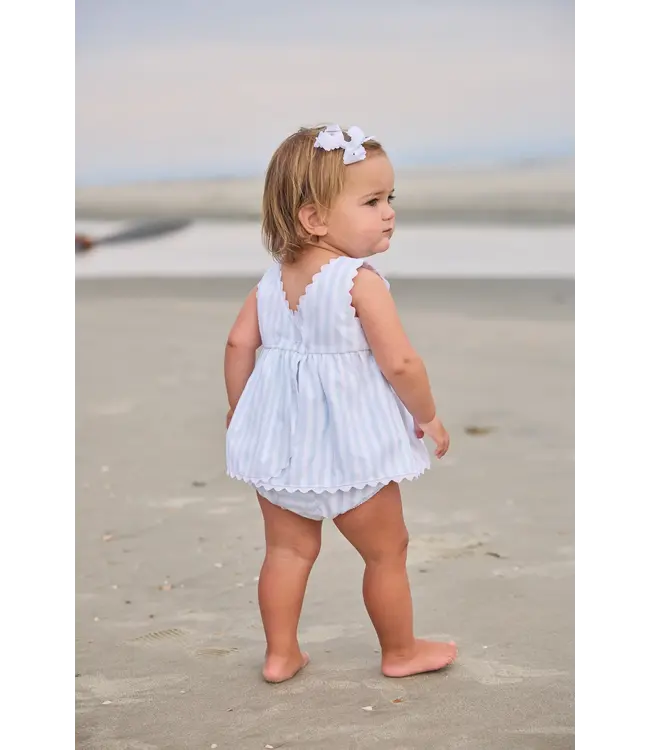 Little English Savannah Stripe Mary Dee Diaper Set