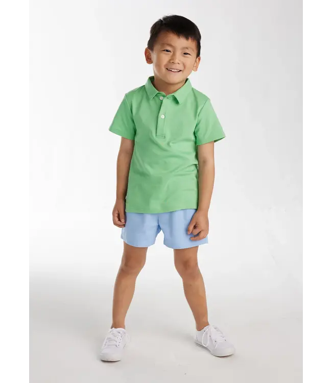 Little English Green S/S Polo