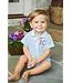Little English Light Blue Stripe Peter Pan Polo Romper