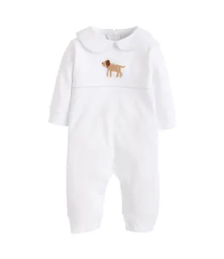 Little English Boy Lab Crochet Playsuit