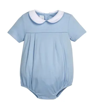 Little English Light Blue Pleated Peter Pan Bubble