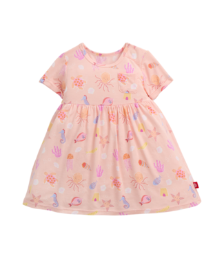 Magnetic Me Deep Chic Pink S/S Pocket Dress