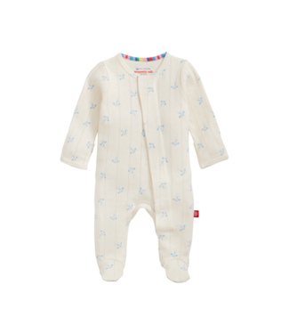 Magnificent Baby Airplane Pointelle Footie