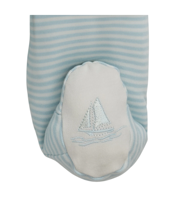 Magnificent Baby Tiny Tides Blue Organic Cotton Kimono Set