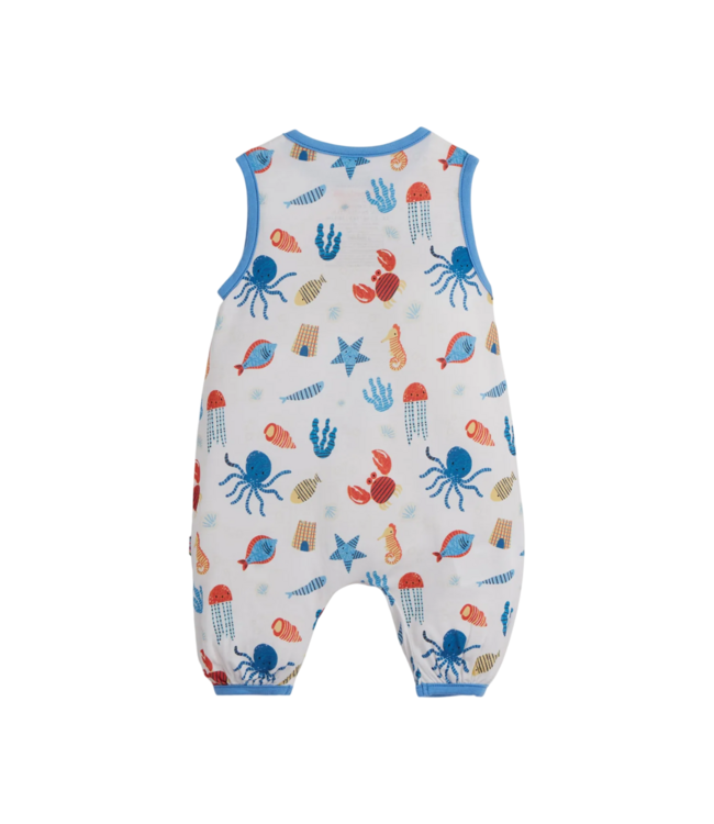 Magnetic Me Deep Chic Blue S/S Pocket Romper