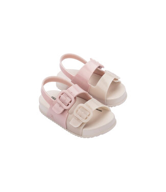 Mini Melissa Pink/Beige Cozy Slides Baby