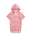 Pink Stripe Hoodie Dress