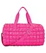 Hot Pink Shiny Puffer Duffel Bag