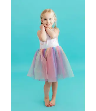 Mila & Rose Mermaid Sparkle Tank Tutu Dress