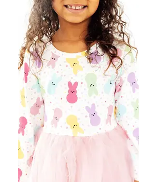 Mila & Rose Bunny Treats L/S Tutu Dress