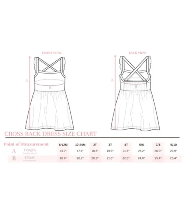 Mila & Rose Patriotic Picnic Ruffle Cross Back Dress