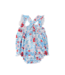 Mila & Rose Patriotic Petals Ruffle Cross Back Romper