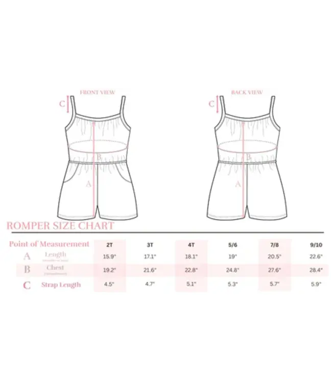 Mila & Rose Sandy Shells Strappy Play Romper