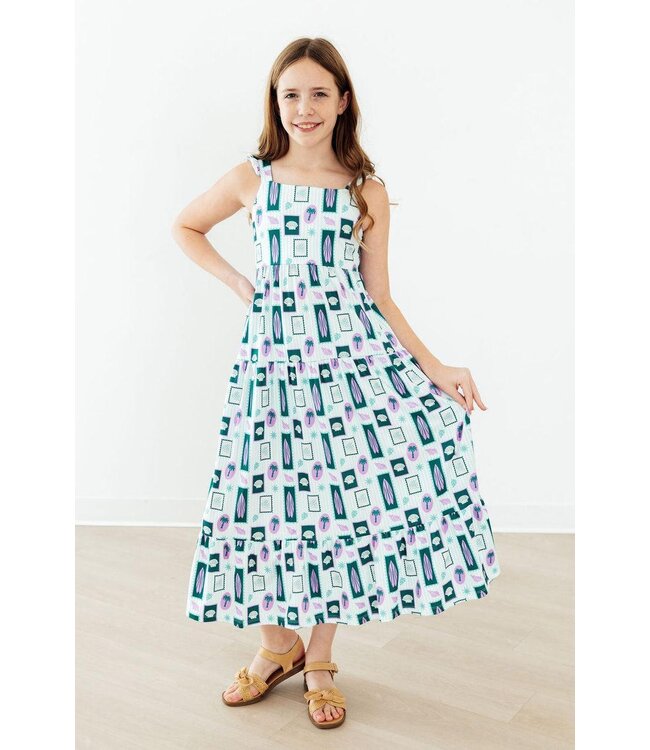 Mila & Rose Surfer Girl Ruffle Maxi Dress