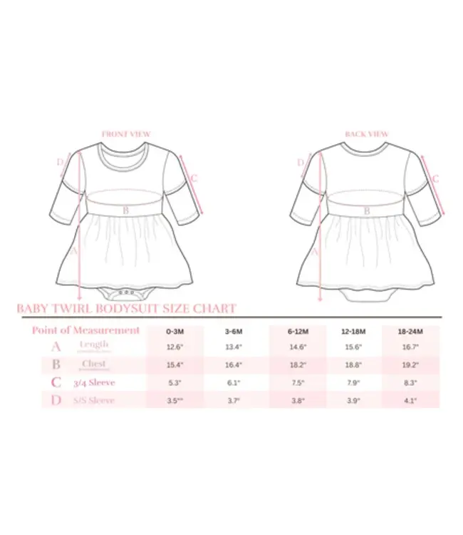 Mila & Rose Puppy Pals S/S Twirl Bodysuit