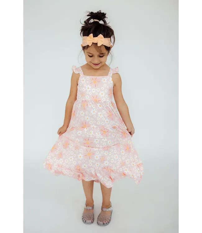 Mila & Rose Sweet & Sunny Ruffle Maxi Dress