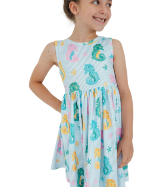 Mila & Rose Seahorse Swirl Tank Twirl Dress