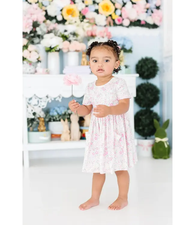 Mila & Rose Blooming Beauty S/S Pocket Twirl Dress