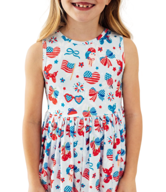 Mila & Rose Little Miss Liberty Tank Twirl Dress