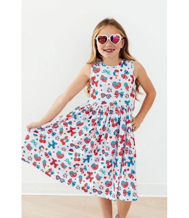 Mila & Rose Little Miss Liberty Tank Twirl Dress