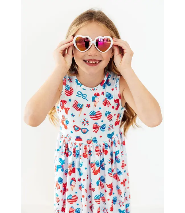 Mila & Rose Little Miss Liberty Tank Twirl Dress