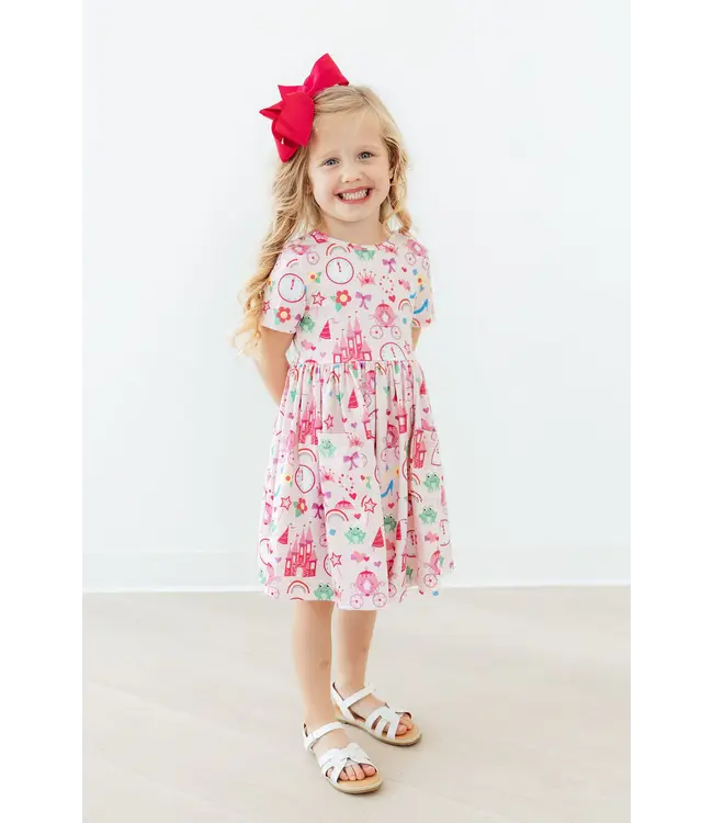 Mila & Rose Princess & Froggie S/S Pocket Twirl Dress