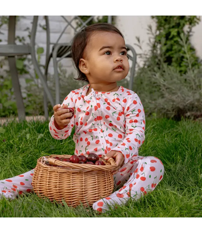 dear perli Sweetheart Cherries Footie