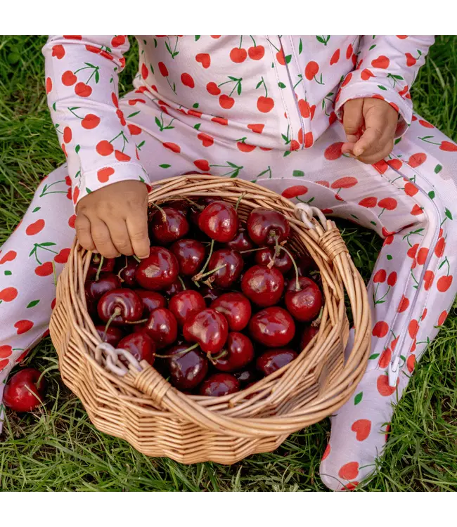dear perli Sweetheart Cherries Footie