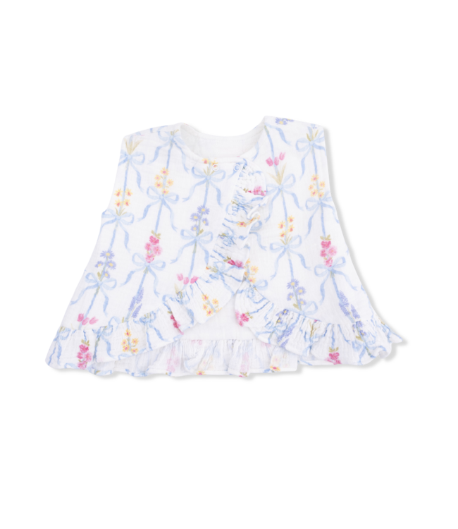 Angel Dear Ribbon Bouquets Ruffle Back Top and Bloomer Set