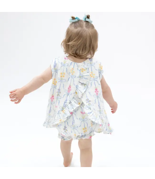 Angel Dear Ribbon Bouquets Ruffle Back Top and Bloomer Set