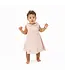 Angel Dear Pink Solid Muslin Lotus Petal Collar Dress Set