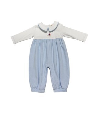 Blue Dachshund Romper