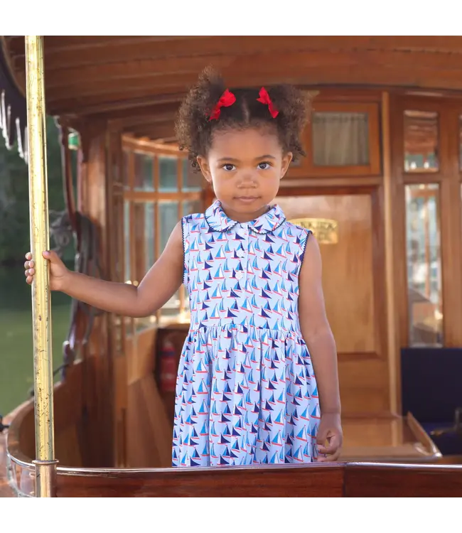 Rachel Riley Sailboat Jersey Dress