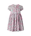Pink Floral Button Front Dress