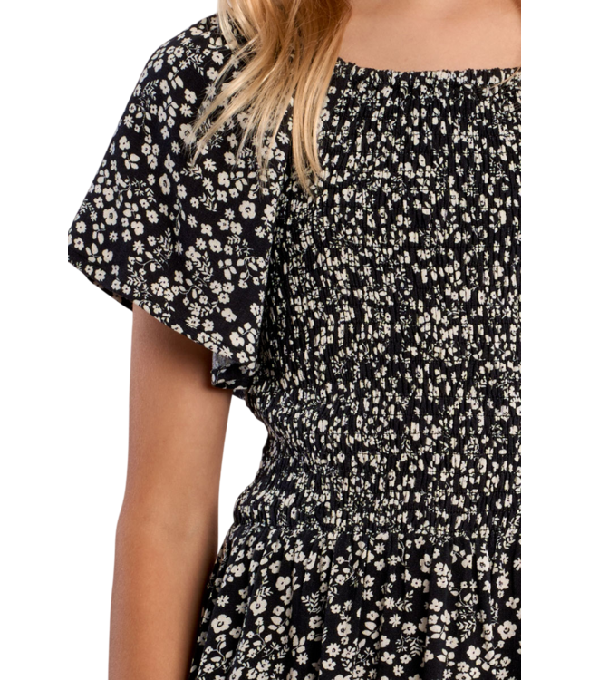 Molly Bracken Black Anais Woven Dress