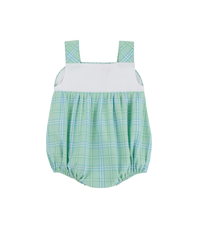 Beaufort Bonnet White/Pelham Bay Plaid Green Bingham Bubble