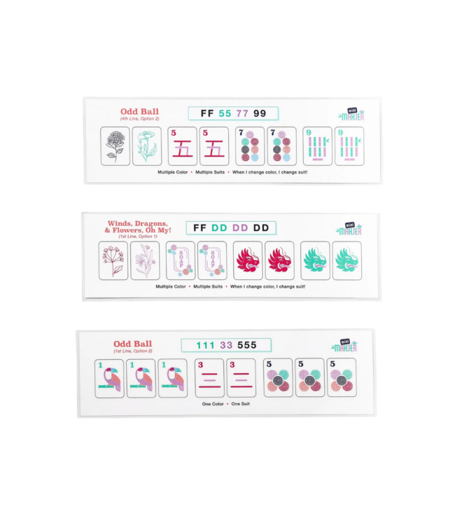 Mini Mahjer Miniest Mahjer Matching Strips