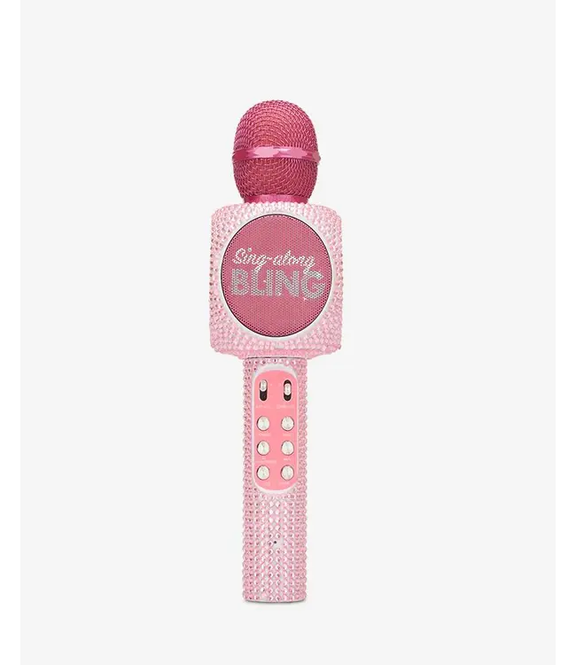 Wireless Express Pink Bling Karaoke Microphone