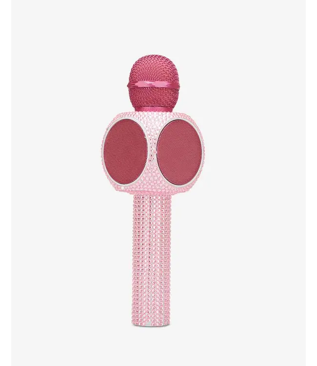 Wireless Express Pink Bling Karaoke Microphone
