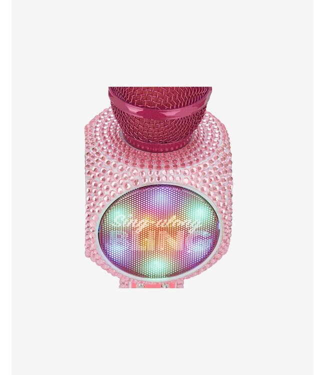 Wireless Express Pink Bling Karaoke Microphone