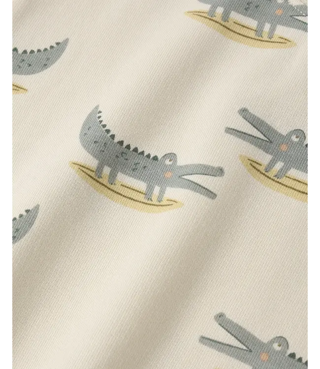 Rylee & Cru Natural Relaxed Alligators Bubble Romper