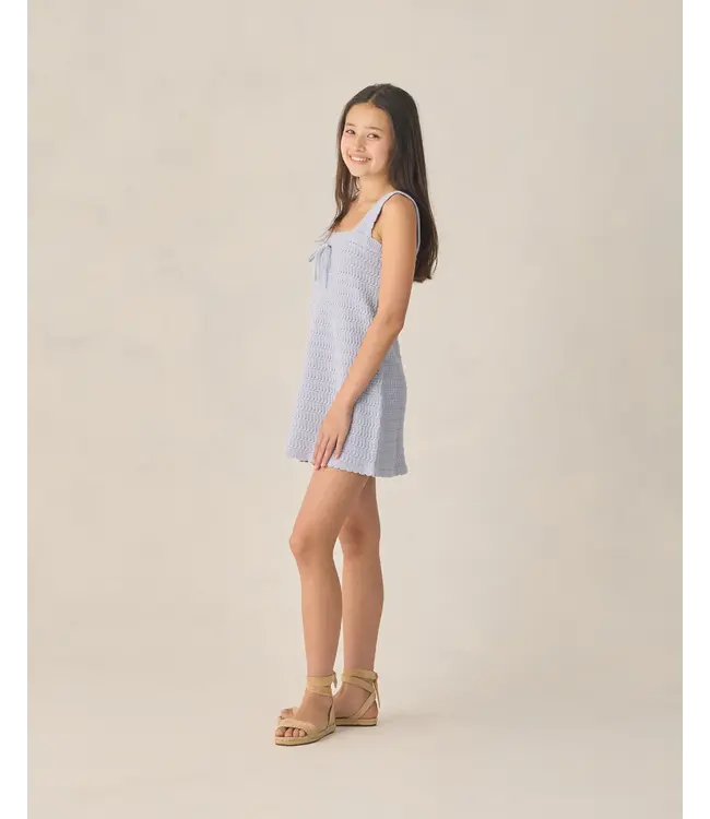 Rylee & Cru Periwinkle Crochet Tank Mini Dress