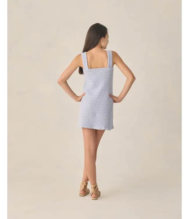 Rylee & Cru Periwinkle Crochet Tank Mini Dress